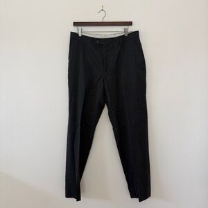Joseph Abboud 100% Wool Dress Pants Charcoal Grey Size 35 Waist